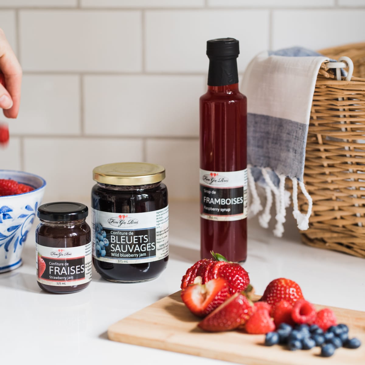 Strawberry products from Ferme Guy Rivest