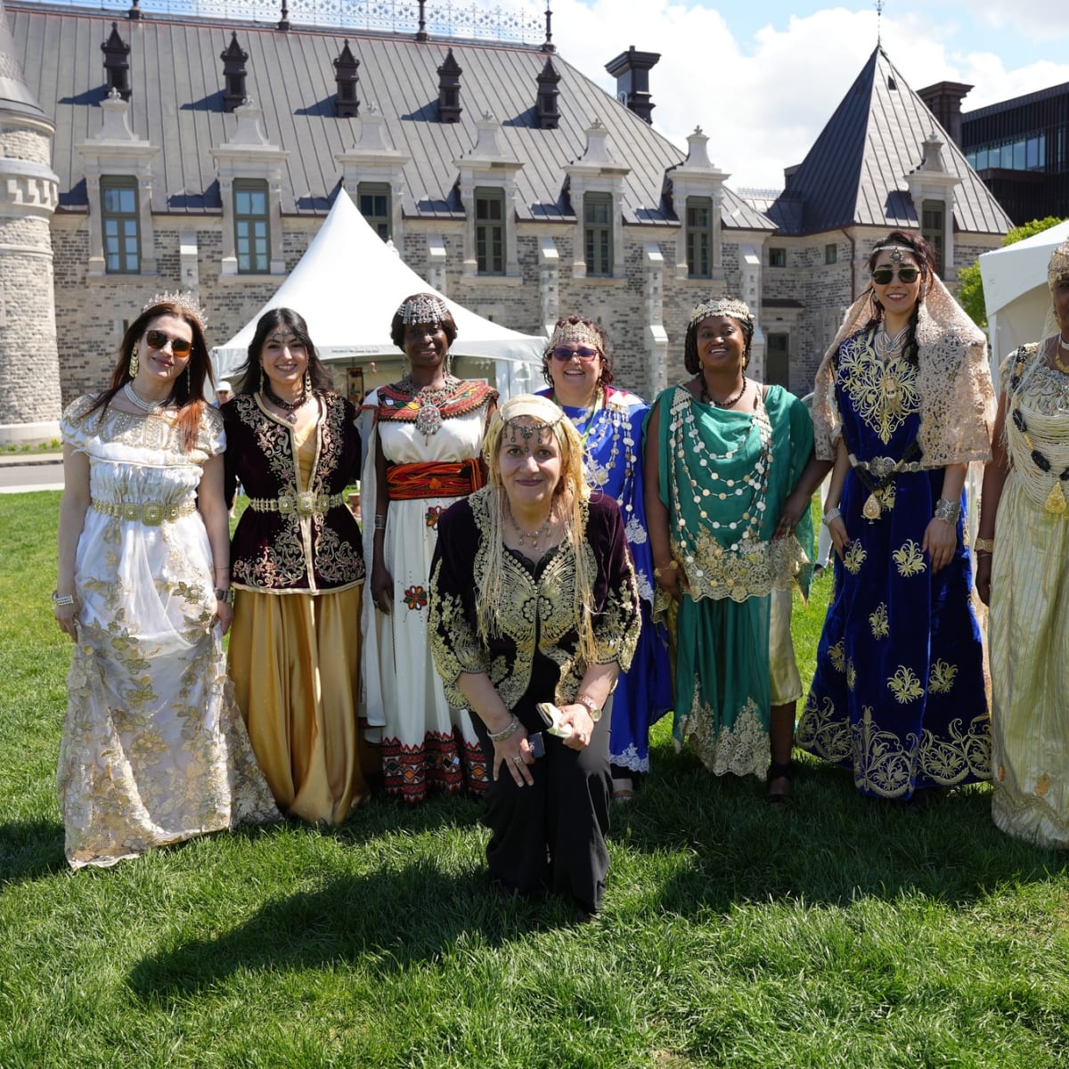 AfriCa Fest - A group of women, dressed in traditional dresses