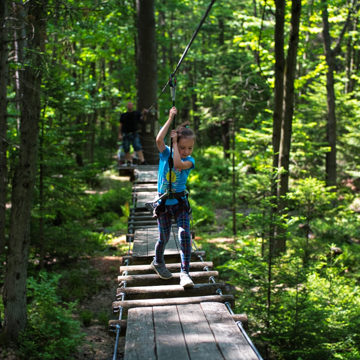 A summer of nature discoveries with Quebec Adventure Outdoor - Treetop course for kids, Parc du Domaine Vert