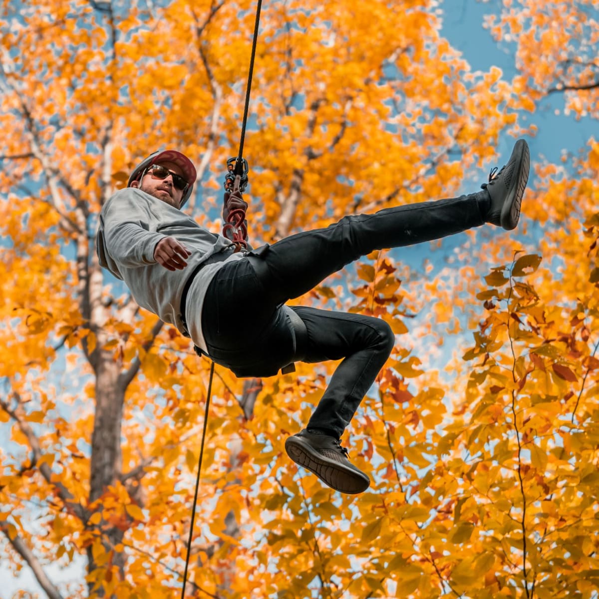 Vaudreuil-Soulanges in the fall: nature, agritourism and family fun - Treetop course in the fall, Arbraska Rigaud