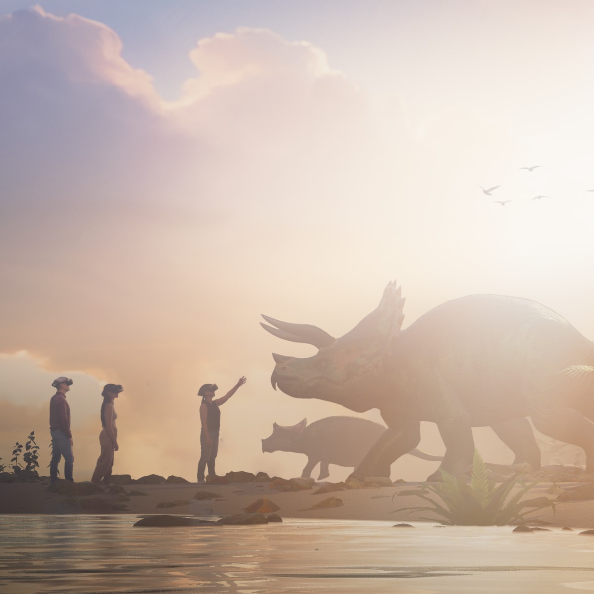 Réalité virtuelle dinosaures