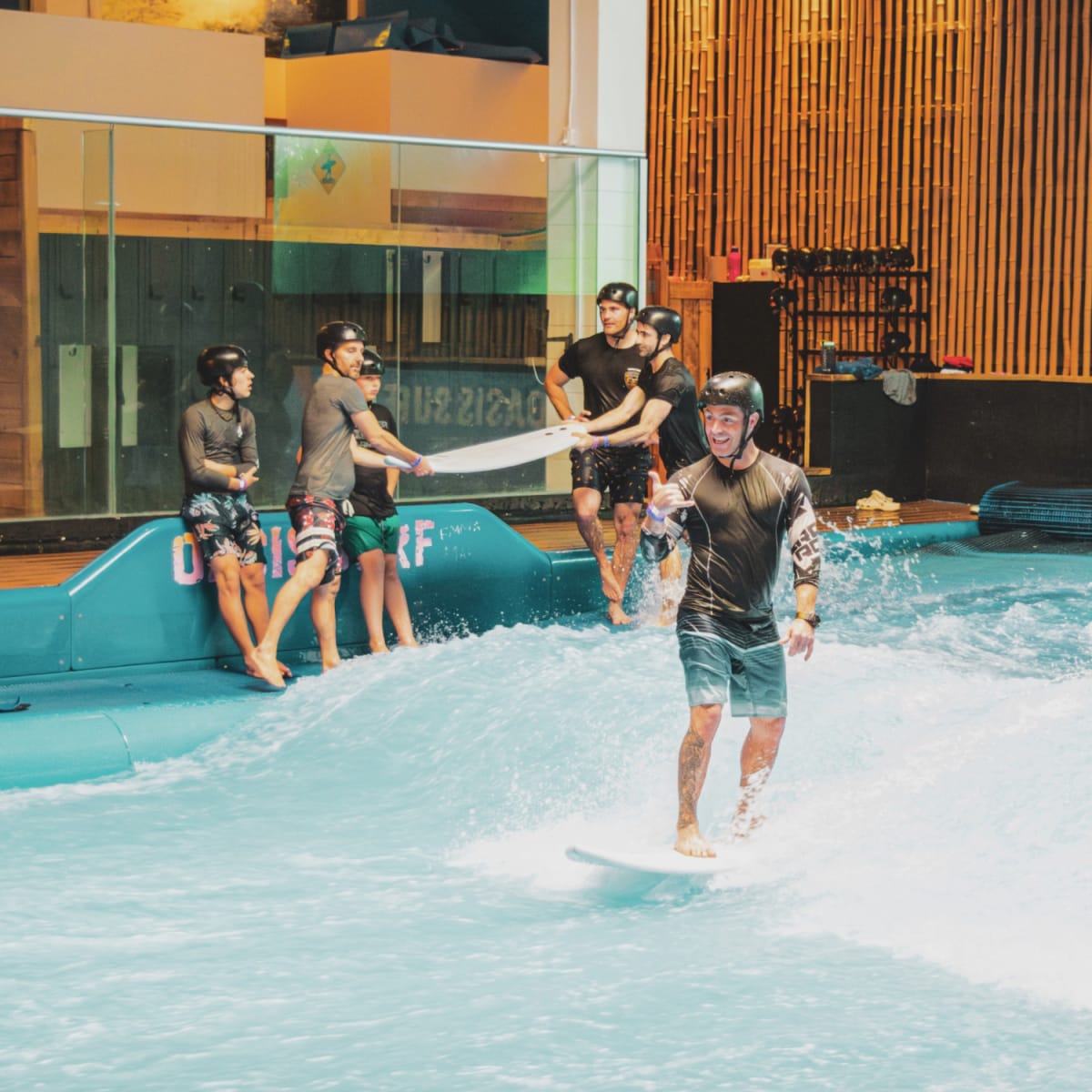 Man surfing
