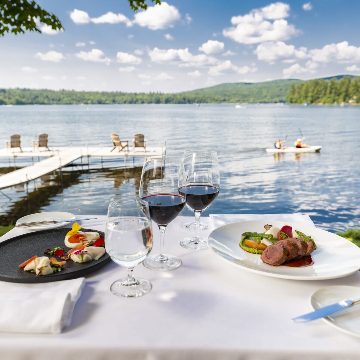 Gastronomie au bord du lac au Ripplecove.