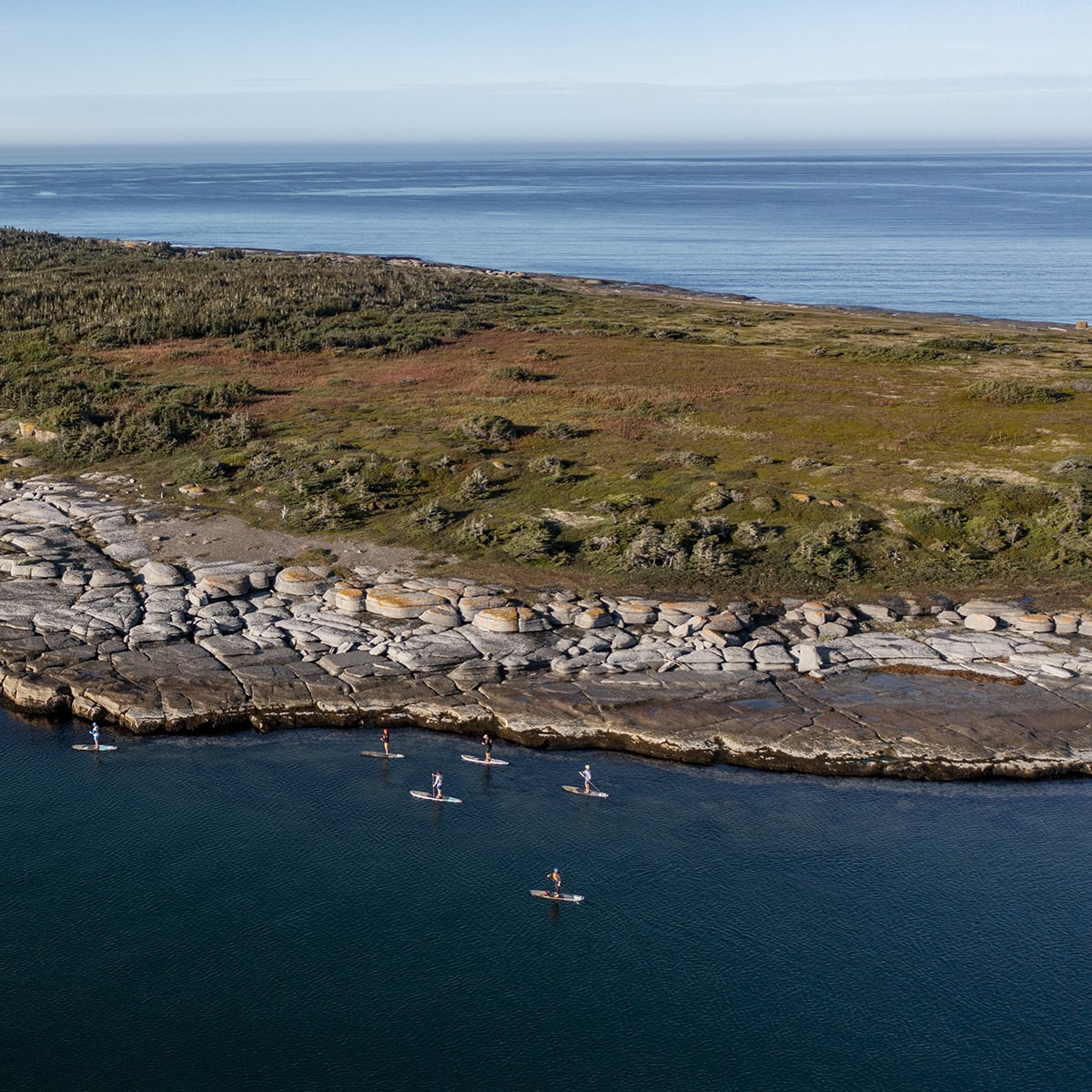  Aerial view of an island