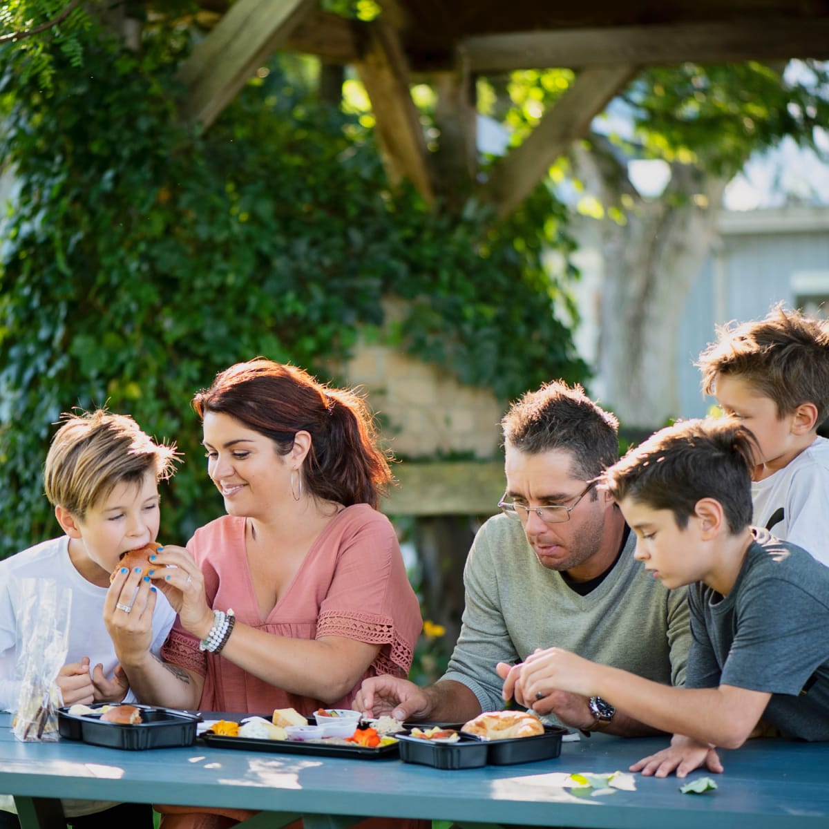 Local products tasted in family