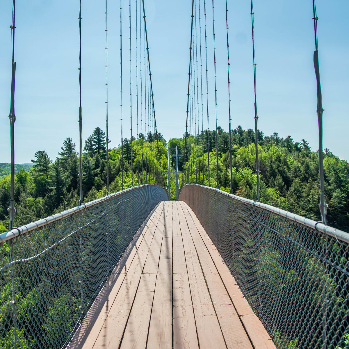 Suspension footbridge, Parc de la Gorge de Coaticook