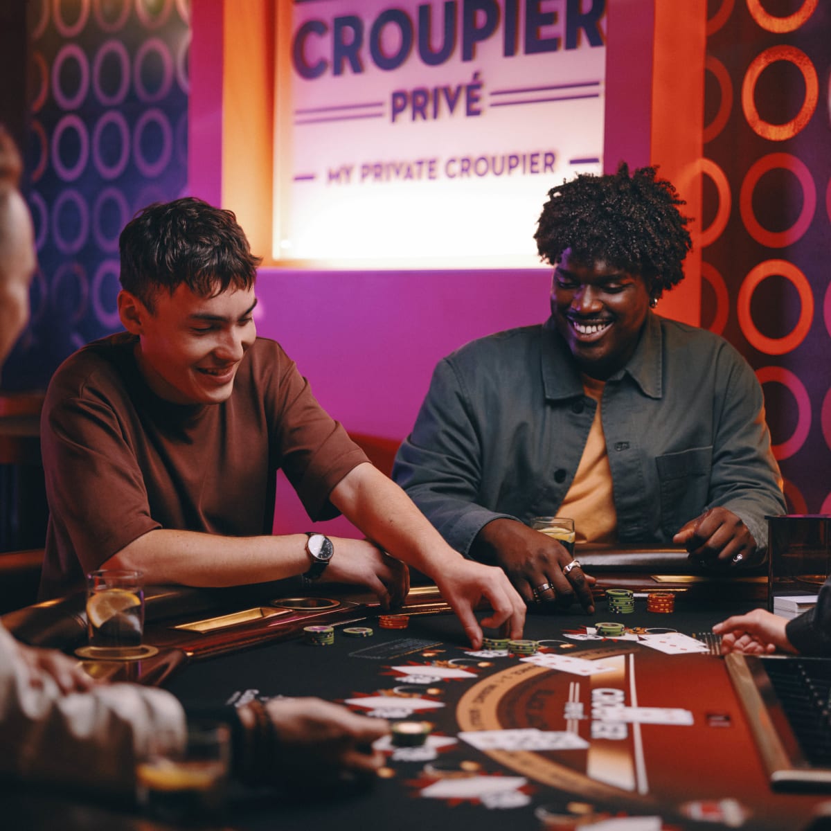 People at the casino.