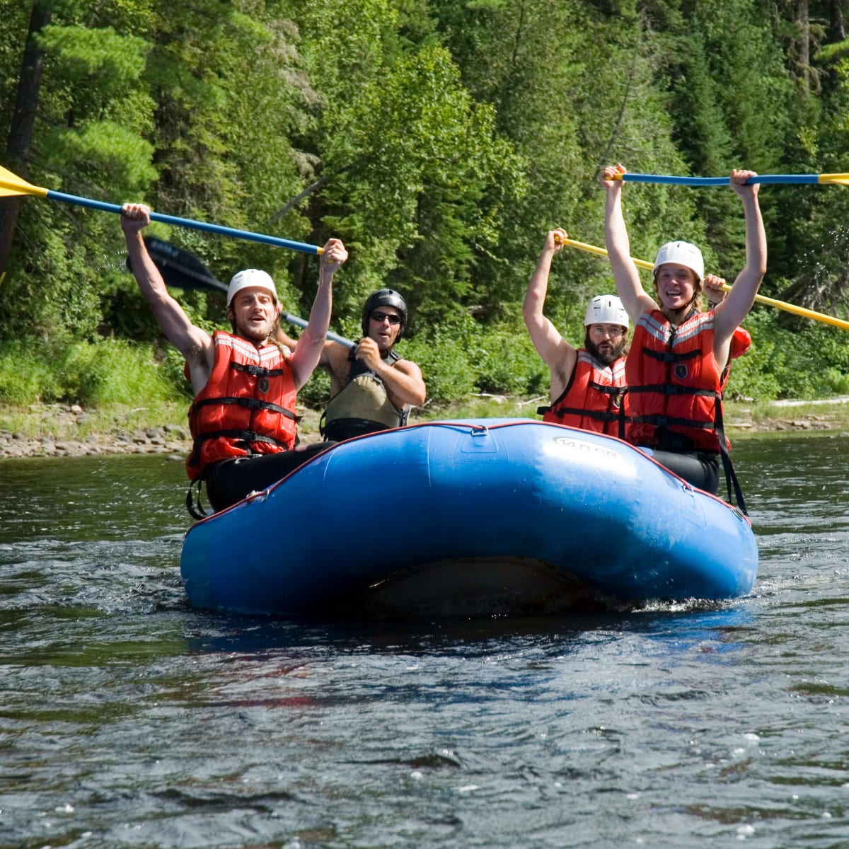 Rafting group. 