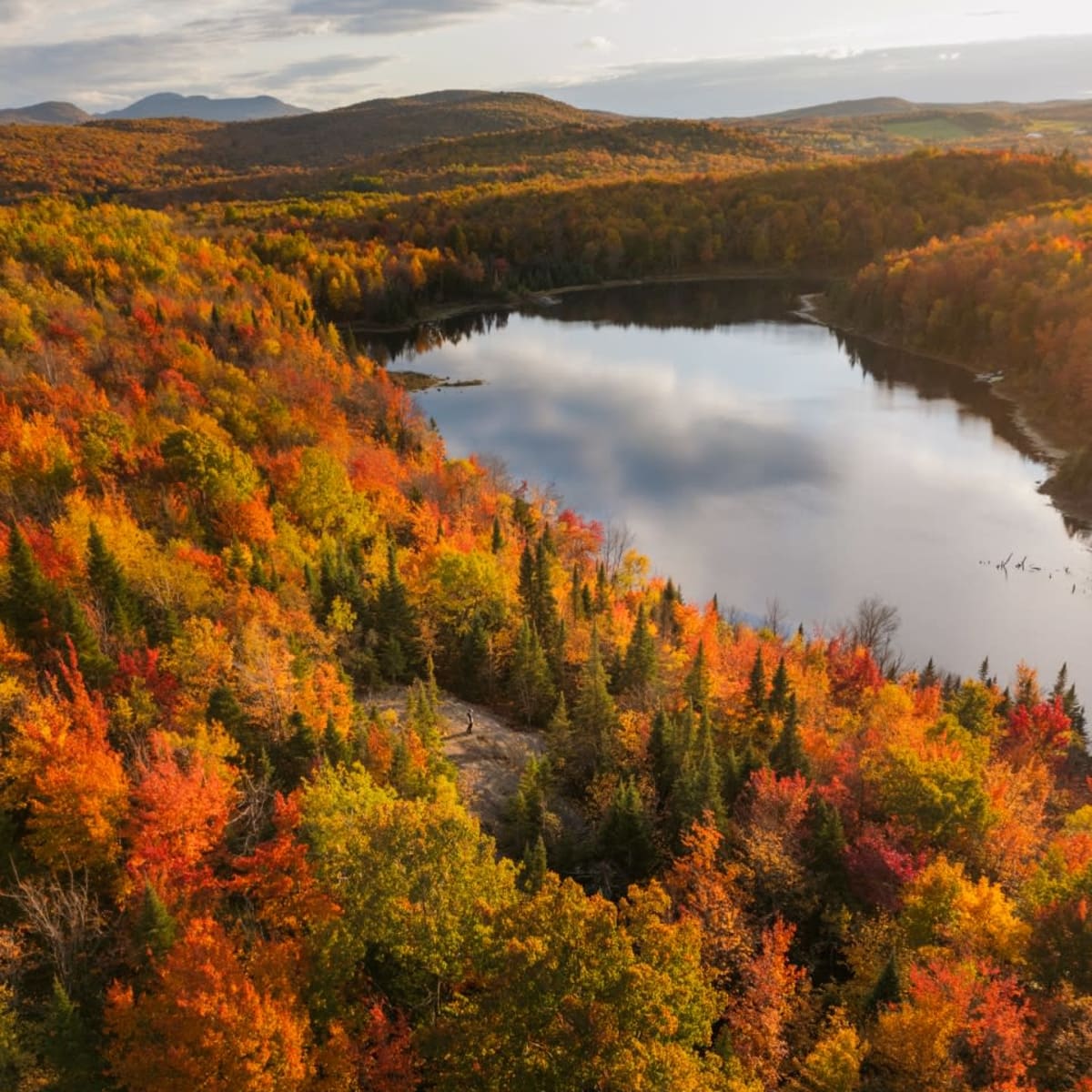 Fall foliage in the Eastern Townships.