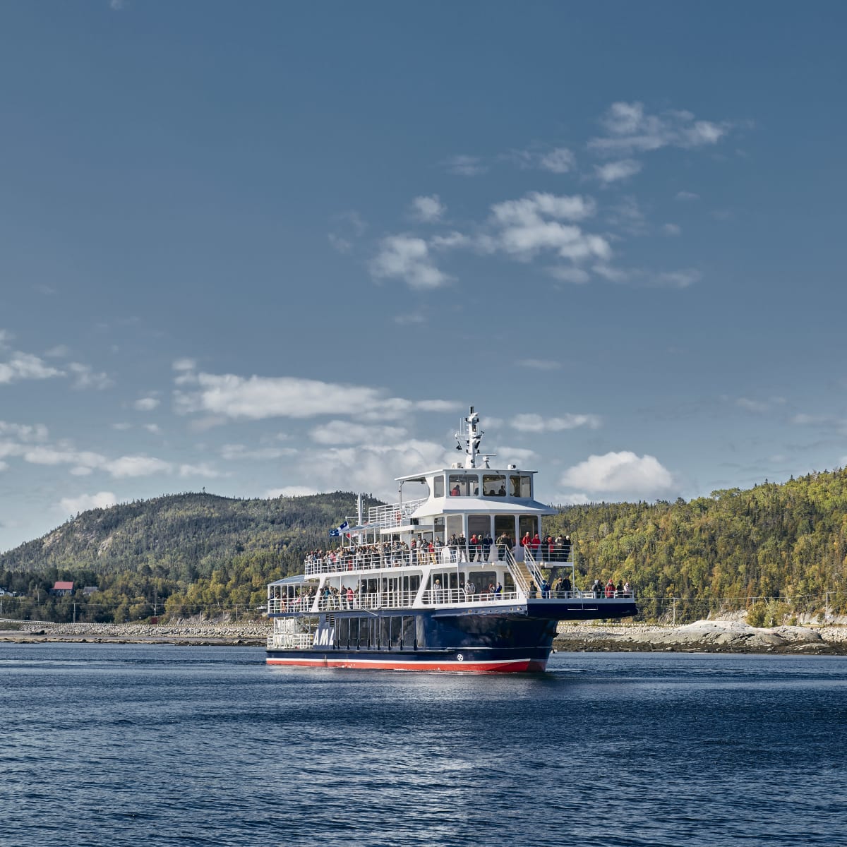 Whale watching cruise ship.