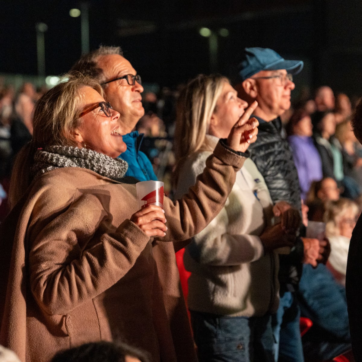 Crowd attending a show at the Amphithéâtre Cogeco 
