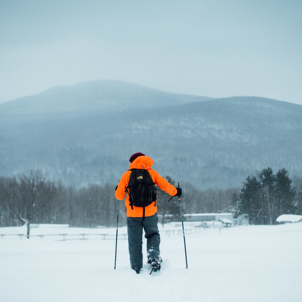 Snowshoe hiker.