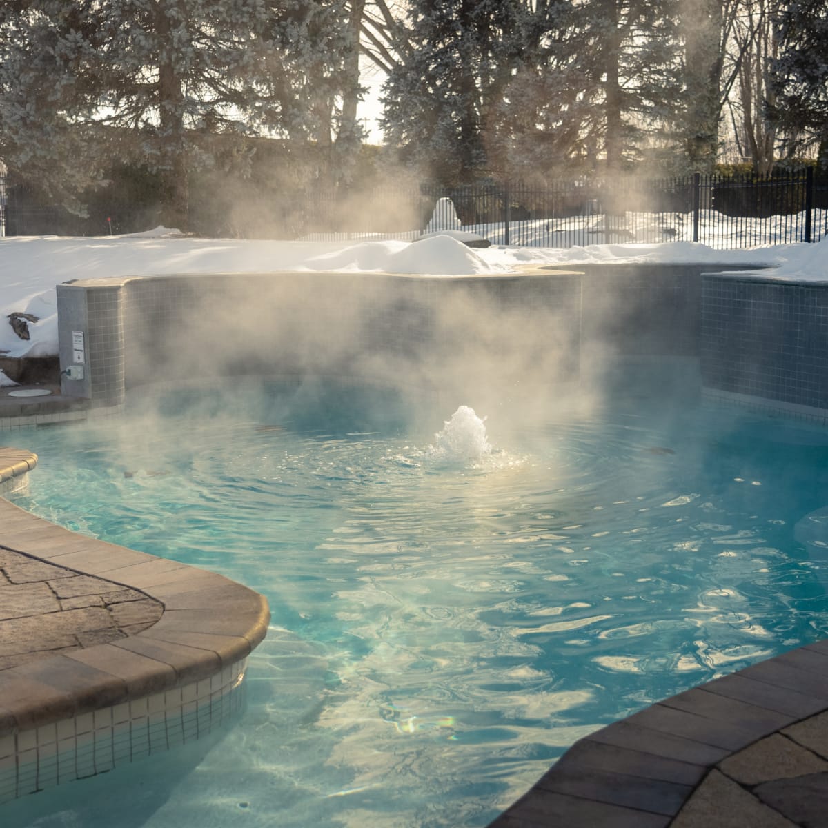 Pool at Auberge Godefroy.