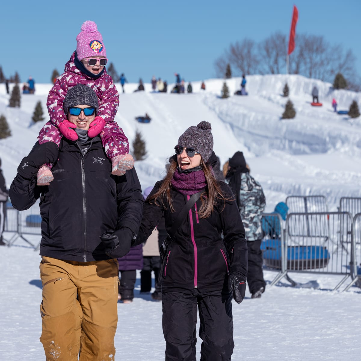 Winterlude - Snowflake kingdom - A family outdoors in winter