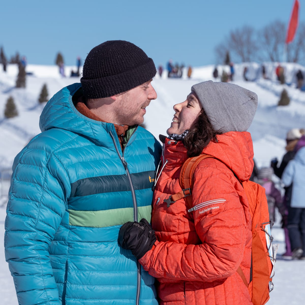 Winterlude - Snowflake kingdom - A couple outside in the winter