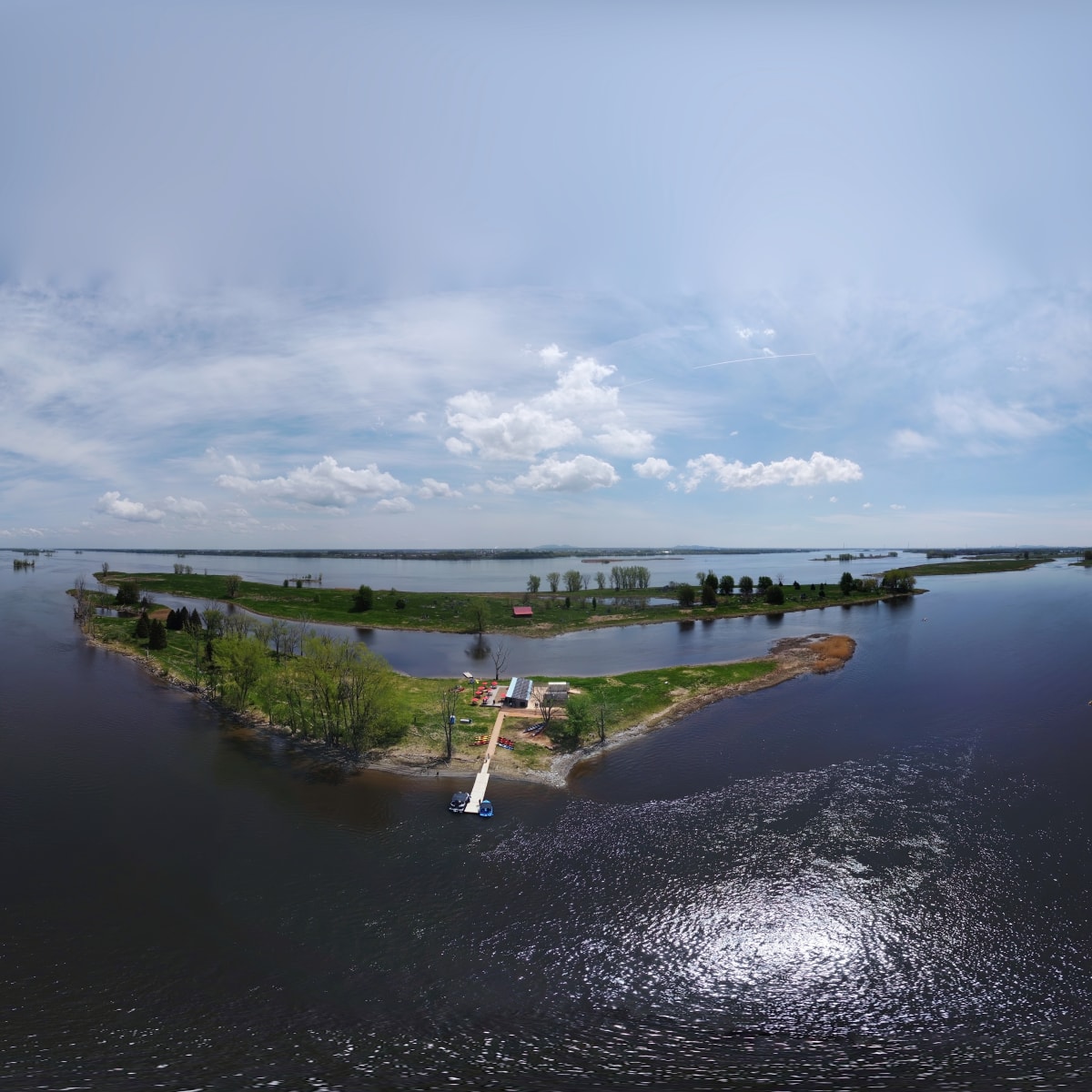 Île Annexe, Base nautique de Repentigny.