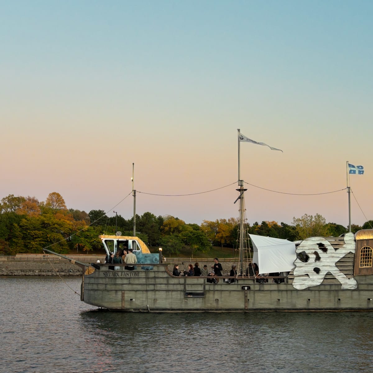 The Bateau Fantôme of Montreal's Old Port on the St. Lawrence River