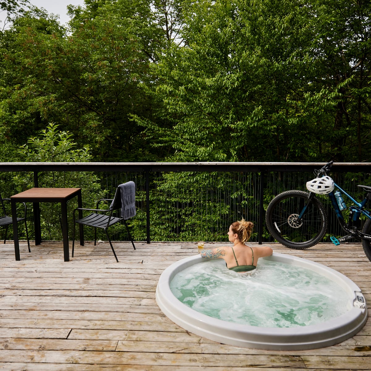 Spa at cabins Sutton.
