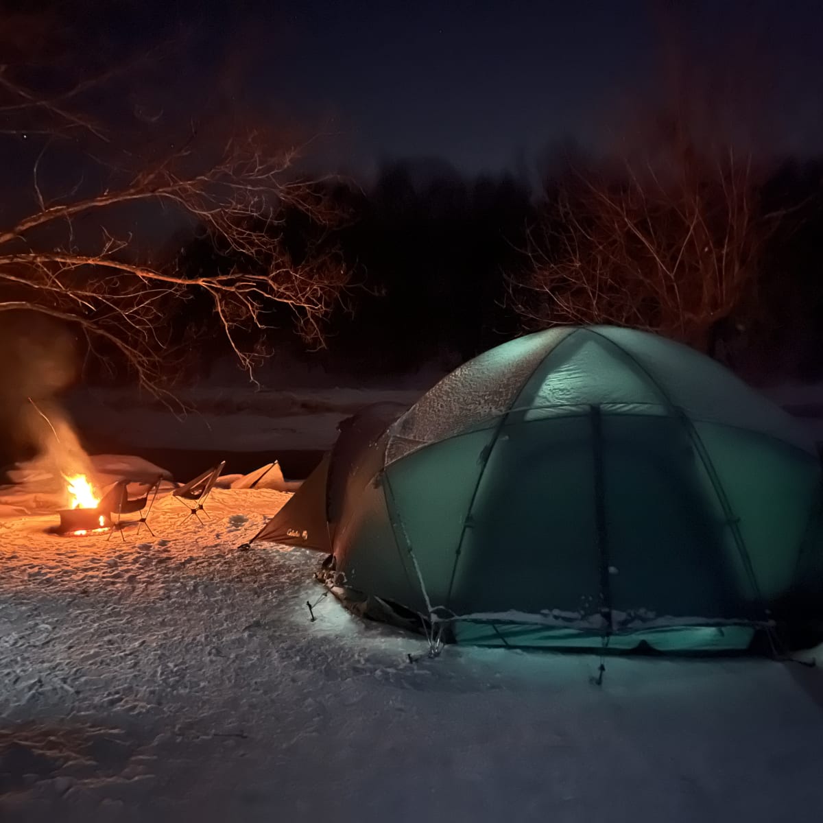 Camping de l'Île - Winter camping