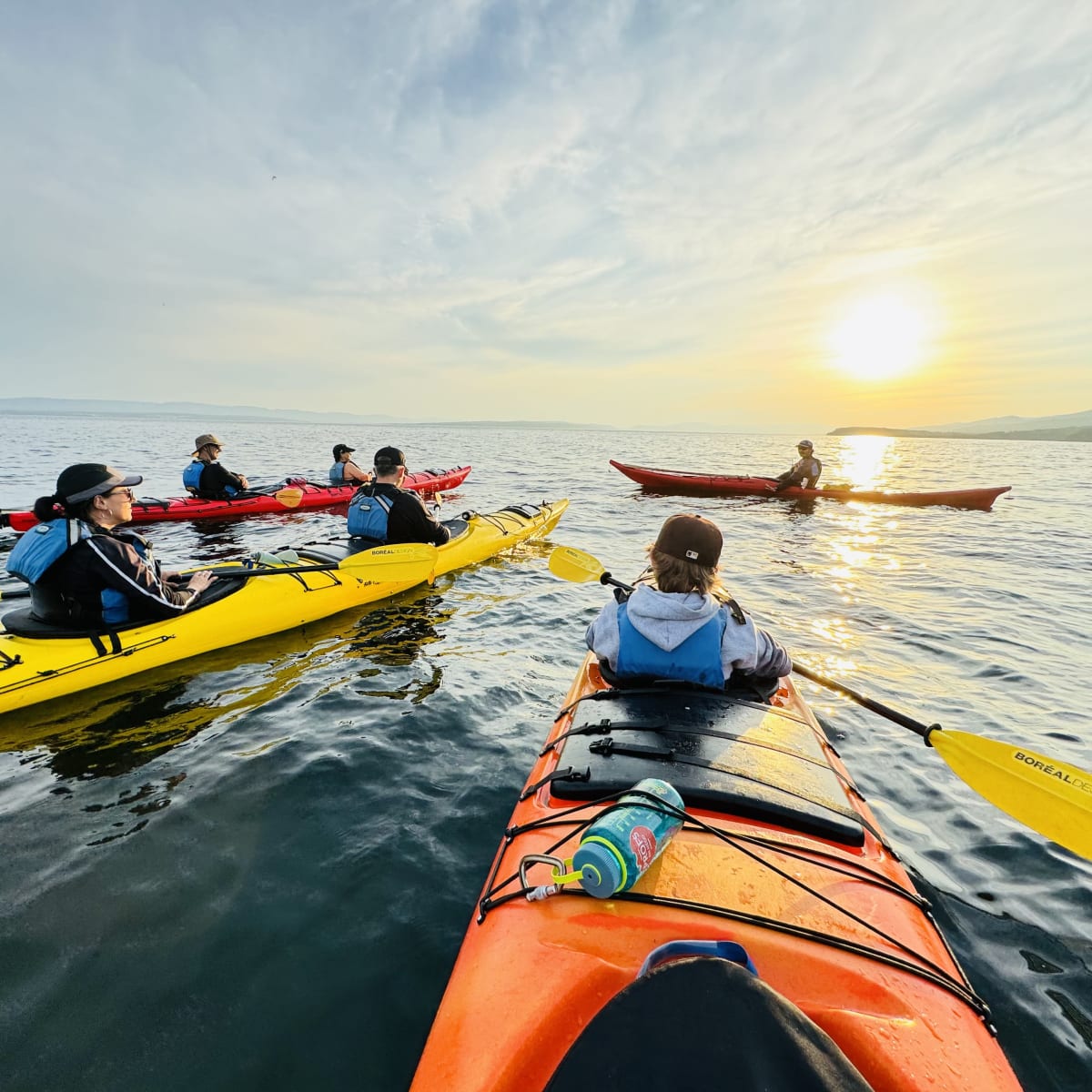 Kayak outing at Cap Aventure in Gaspésie