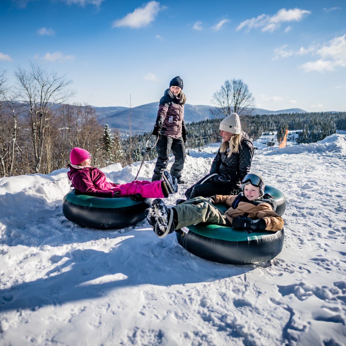 Centre récréotouristique des Hautes Terres - Glissade sur tubes
