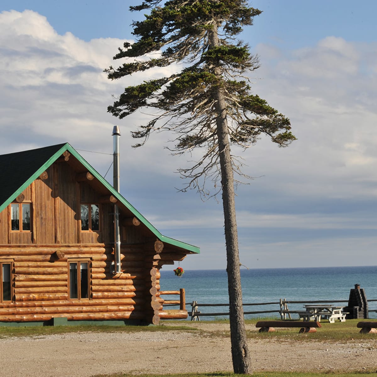 Chalet Chicotte au Parc national d'Anticosti.