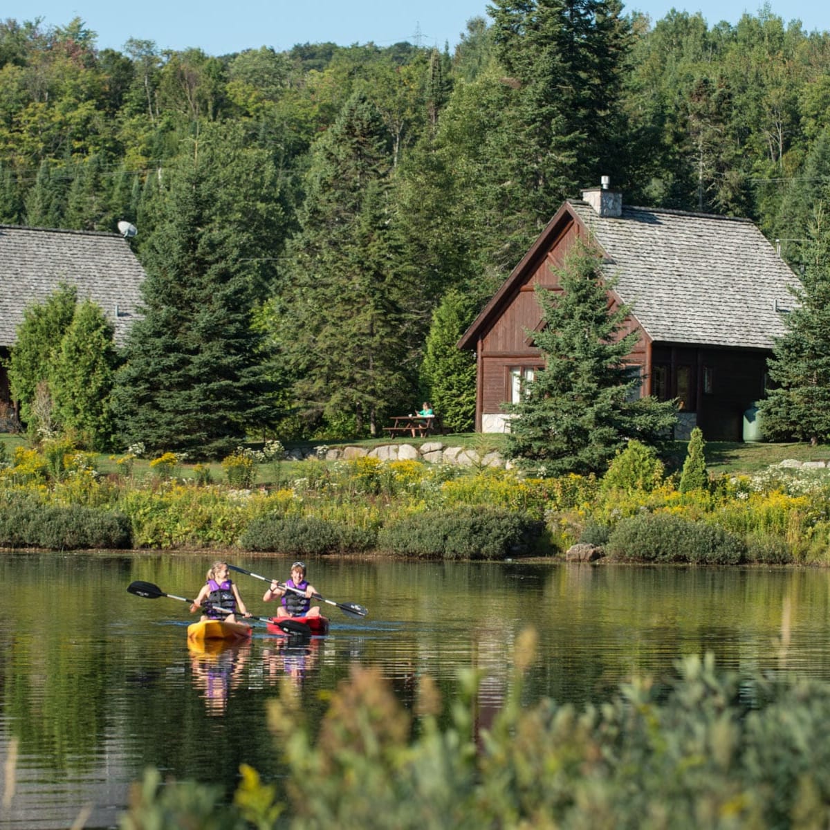 The Chalets Royal Laurentien in summer.