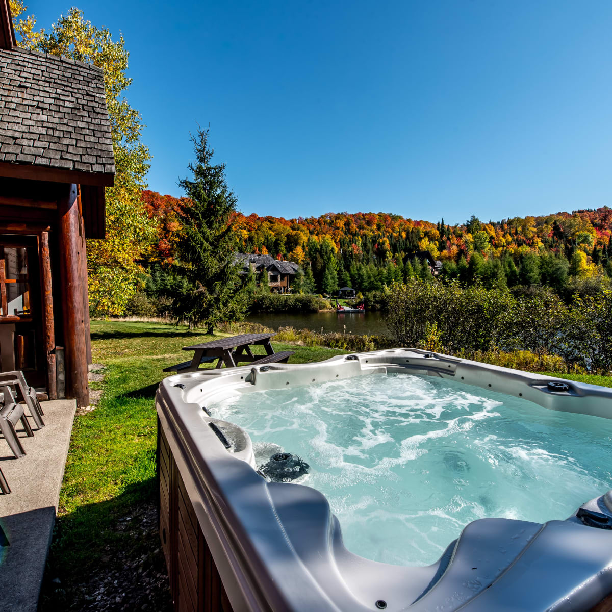 The Chalets Royal Laurentien in fall.