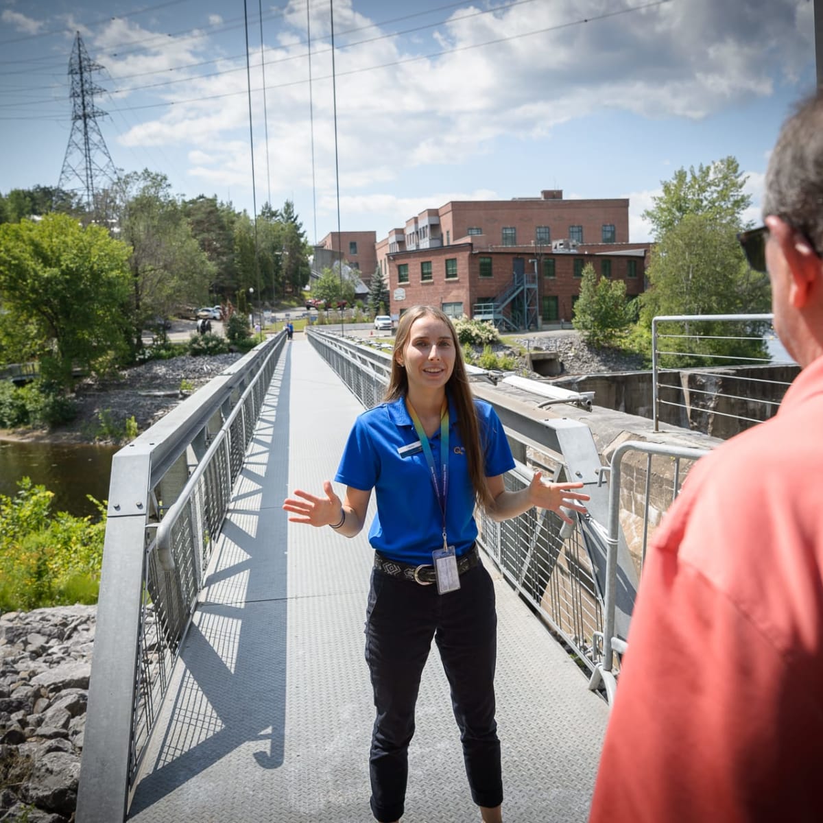 Visite guidée du secteur hydroélectrique à la Cité de l'énergie.