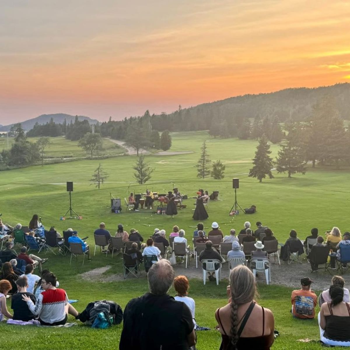 Musical performance in the heart of nature as part of the Concerts at Îles du Bic