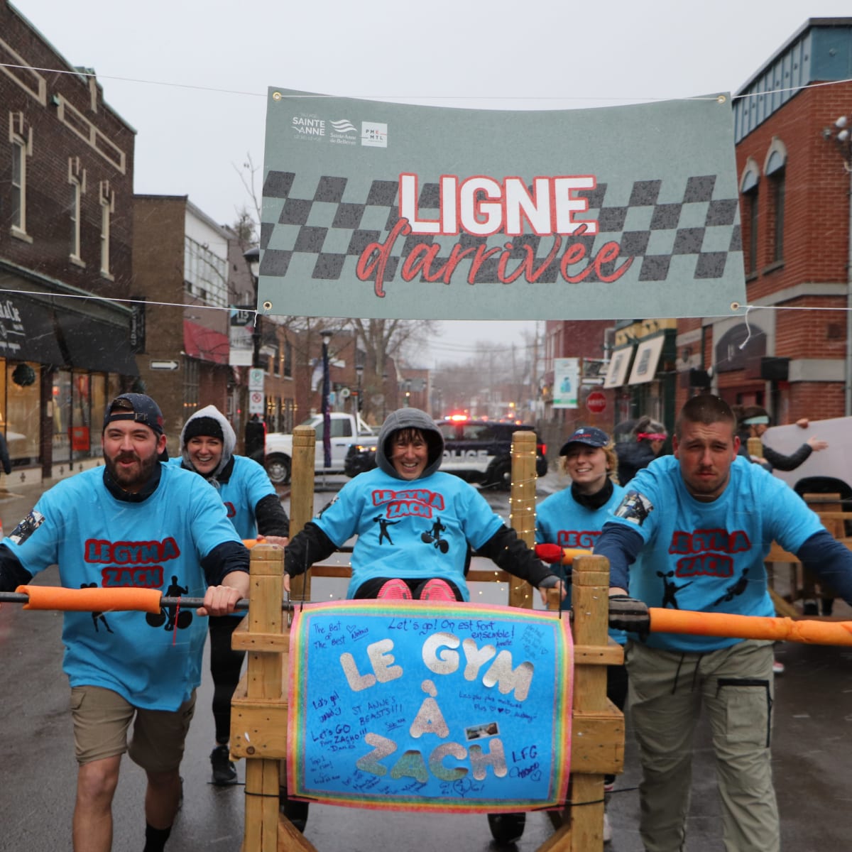 bed race at Sainte-Anne-de-Bellevue.