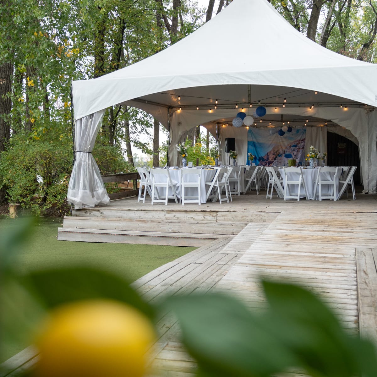 Wedding marquee.