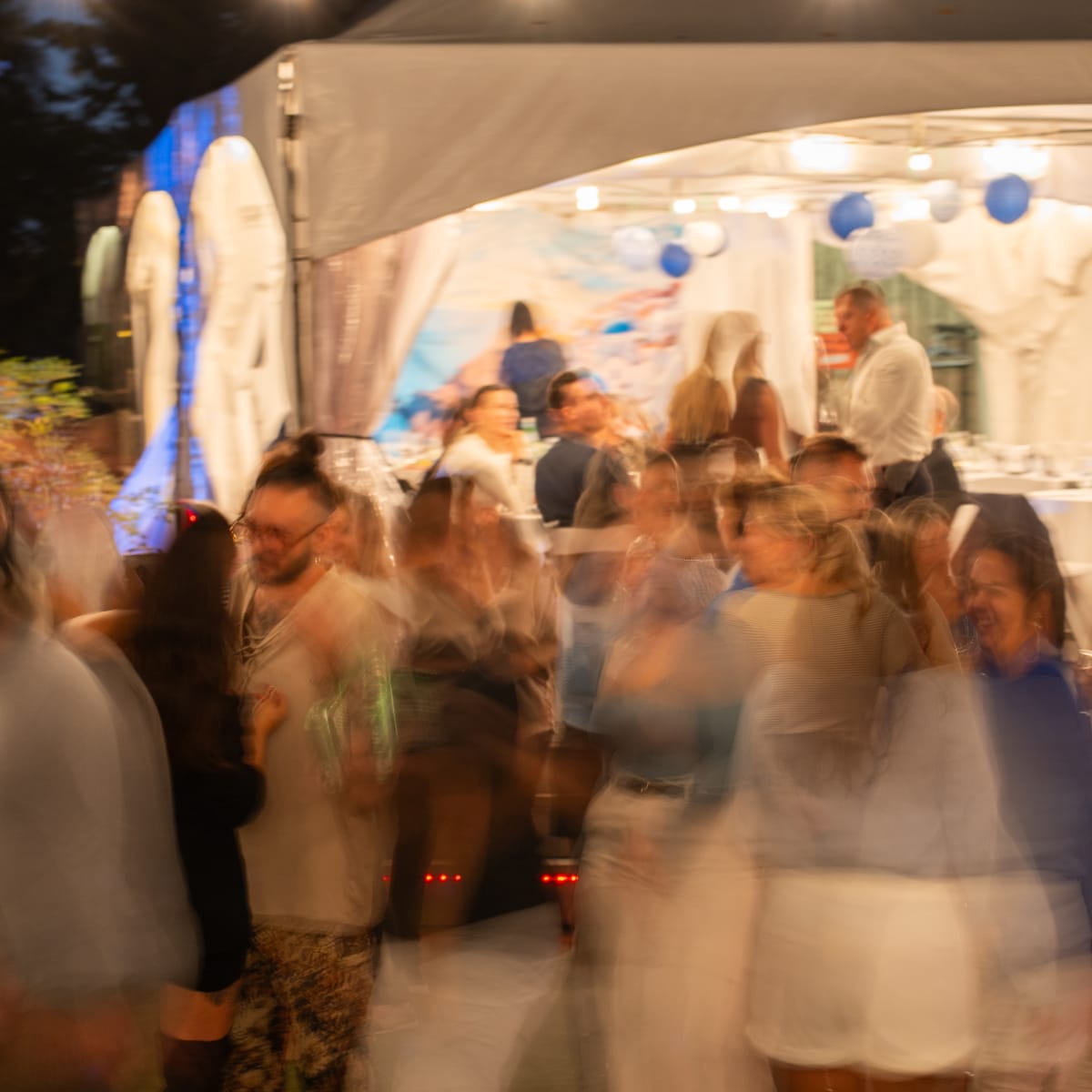 Dancing crowd.