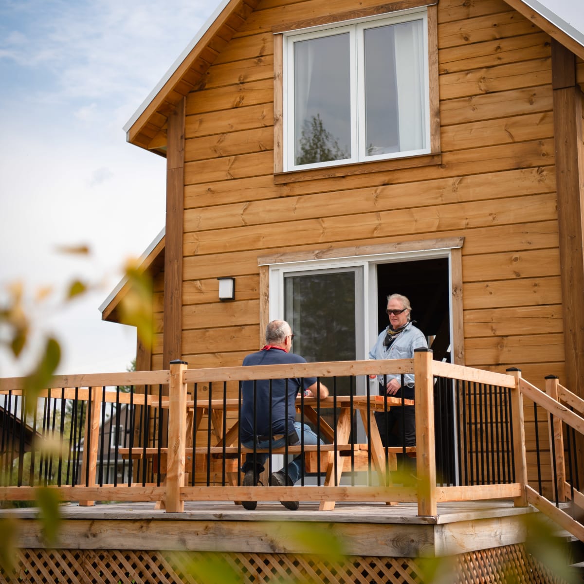 Wooden chalet with terrace
