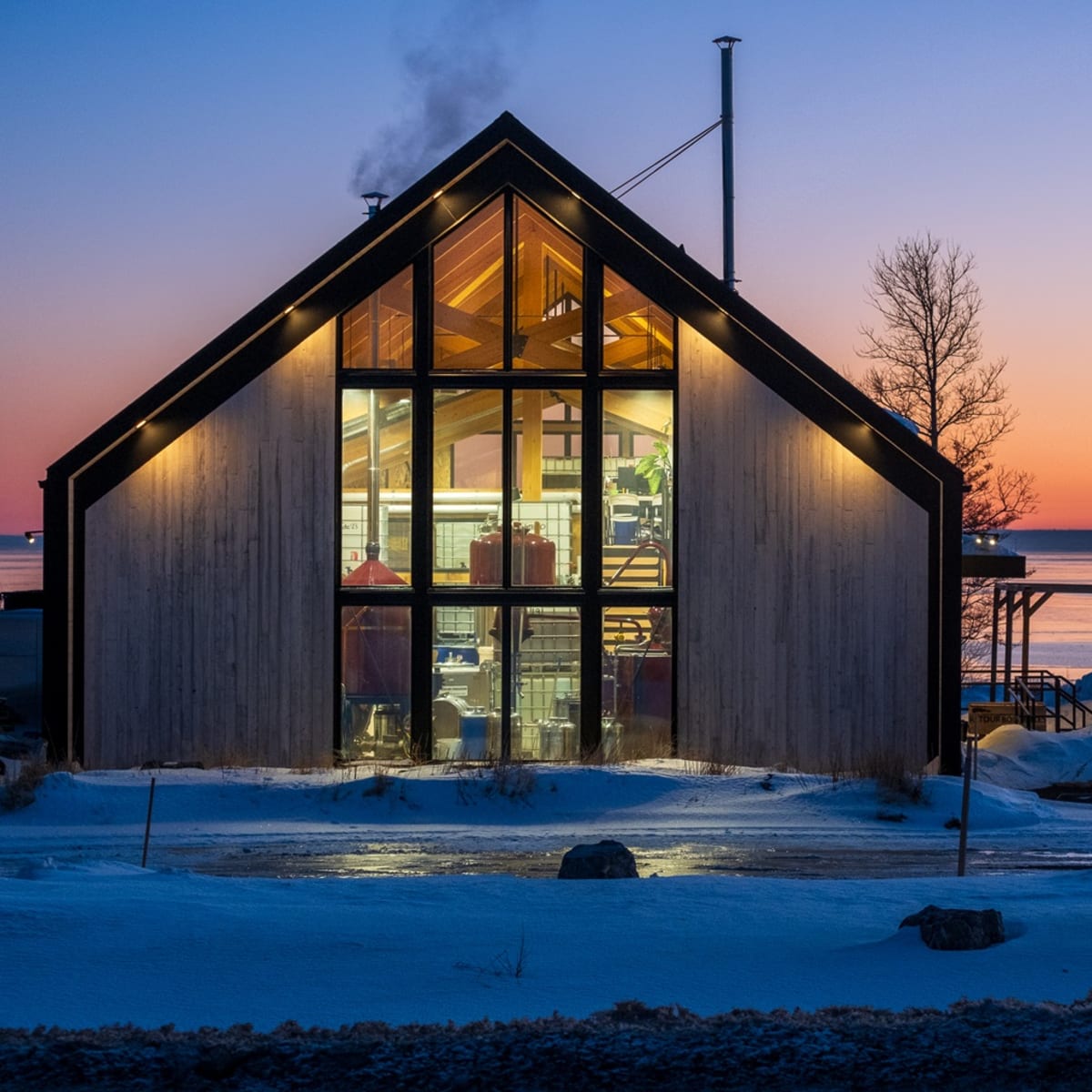 Distillerie des Marigots en hiver