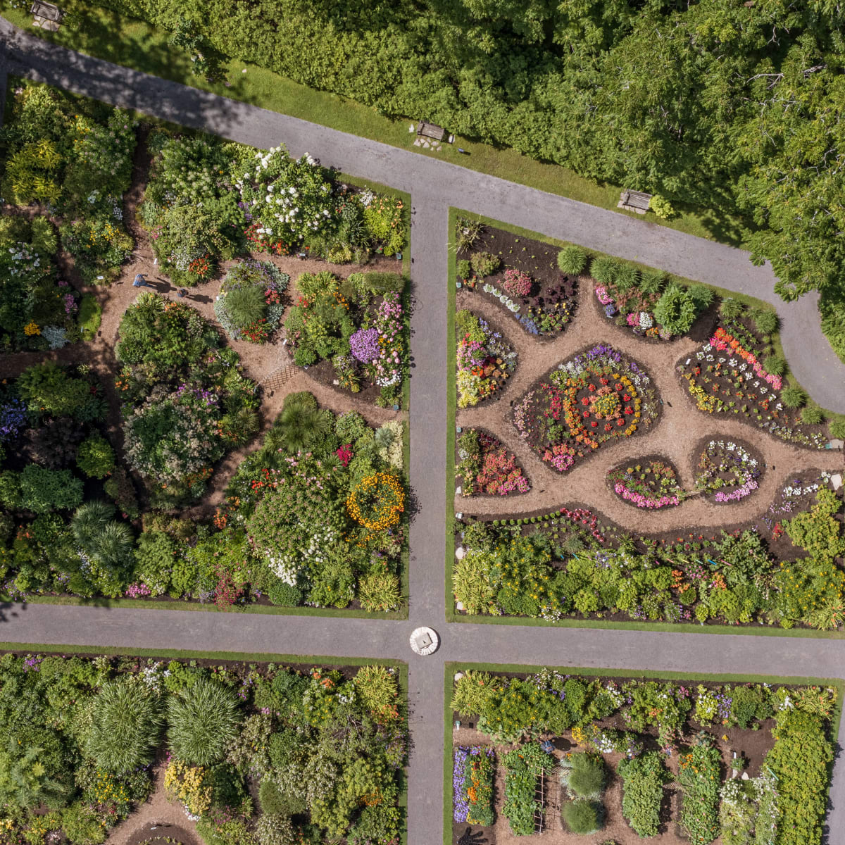 French Gardens of the Domaine Joly-De Lotbinière.