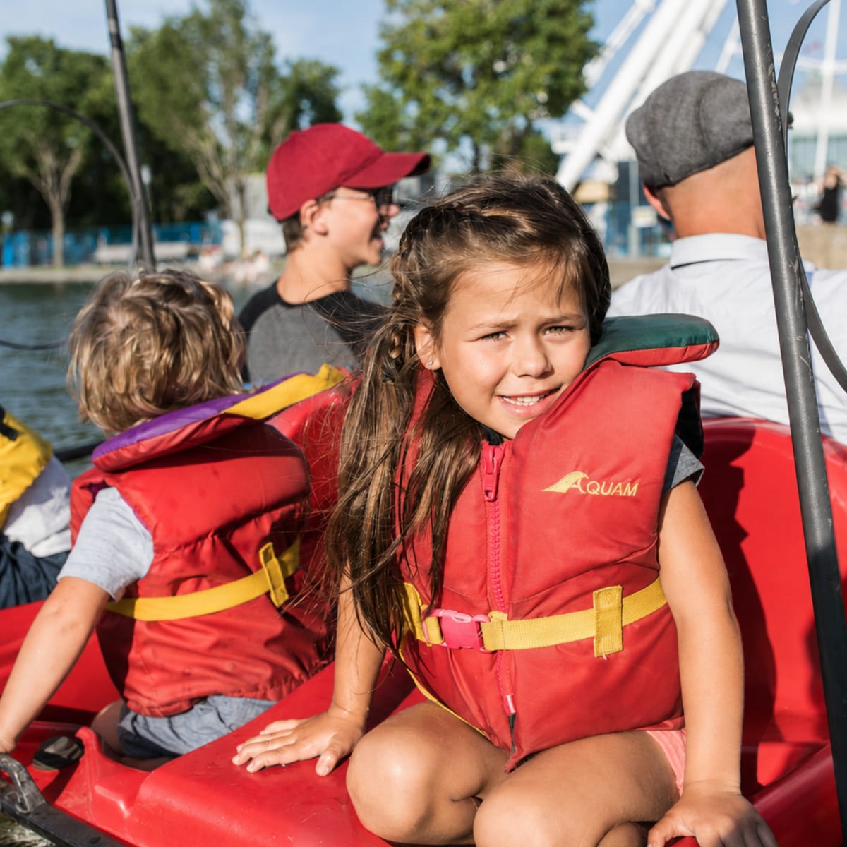 Pedal boat ride in the Old Port.