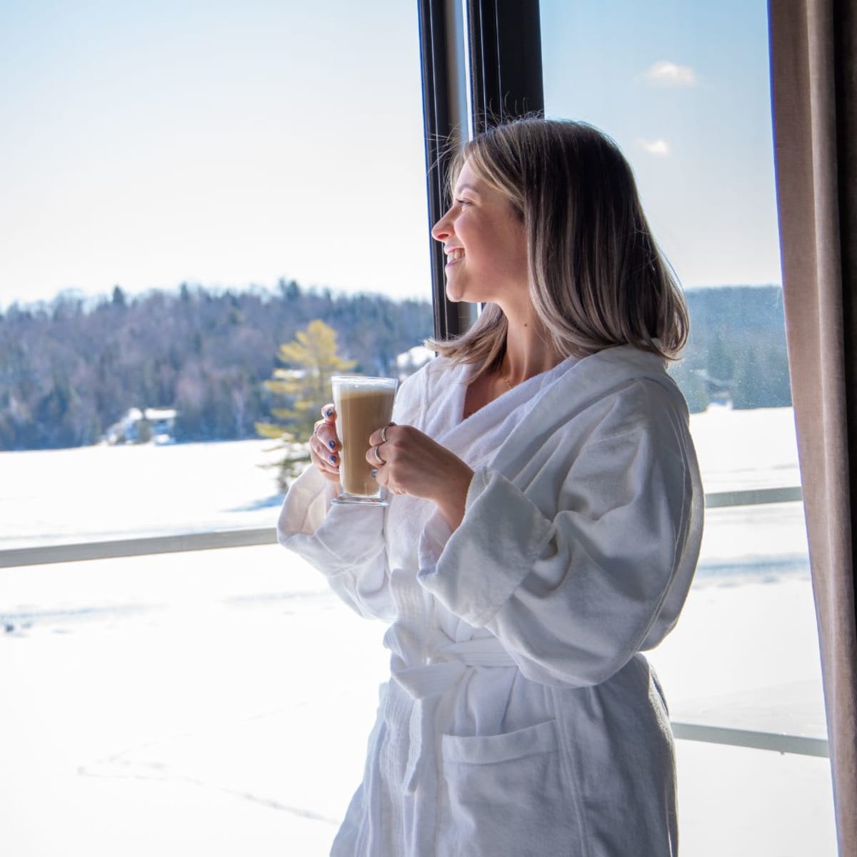 Woman at Estérel Resort.