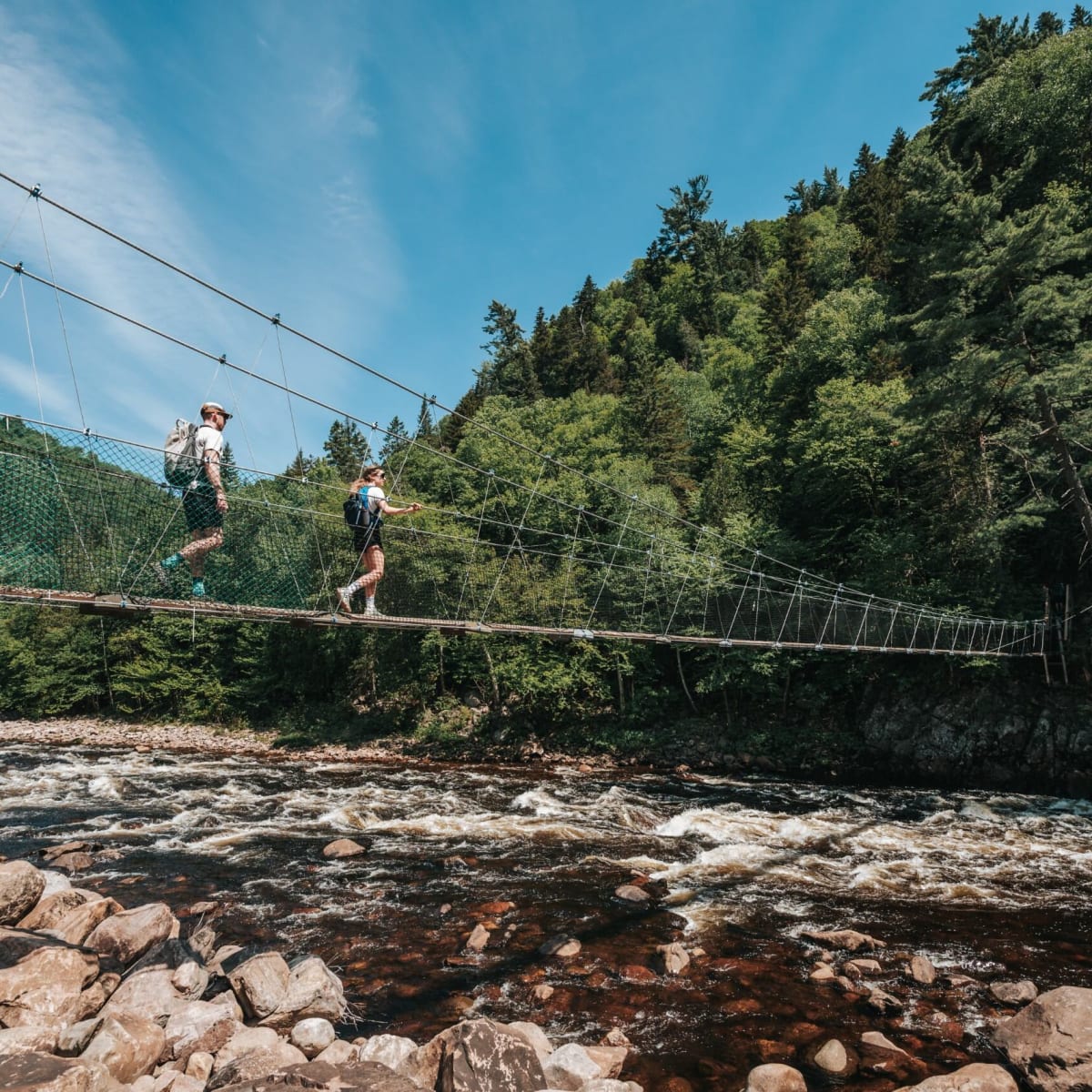 Suspended section of the Mestachibo Trail.