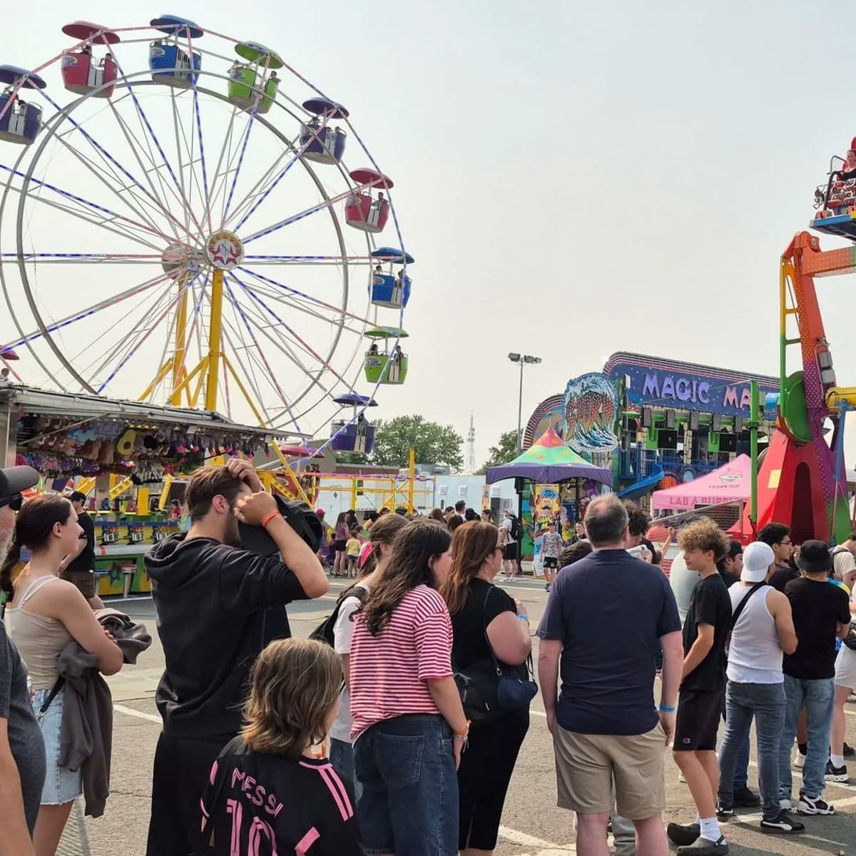 Manèges à l'Expo agricole de Sorel-Tracy.