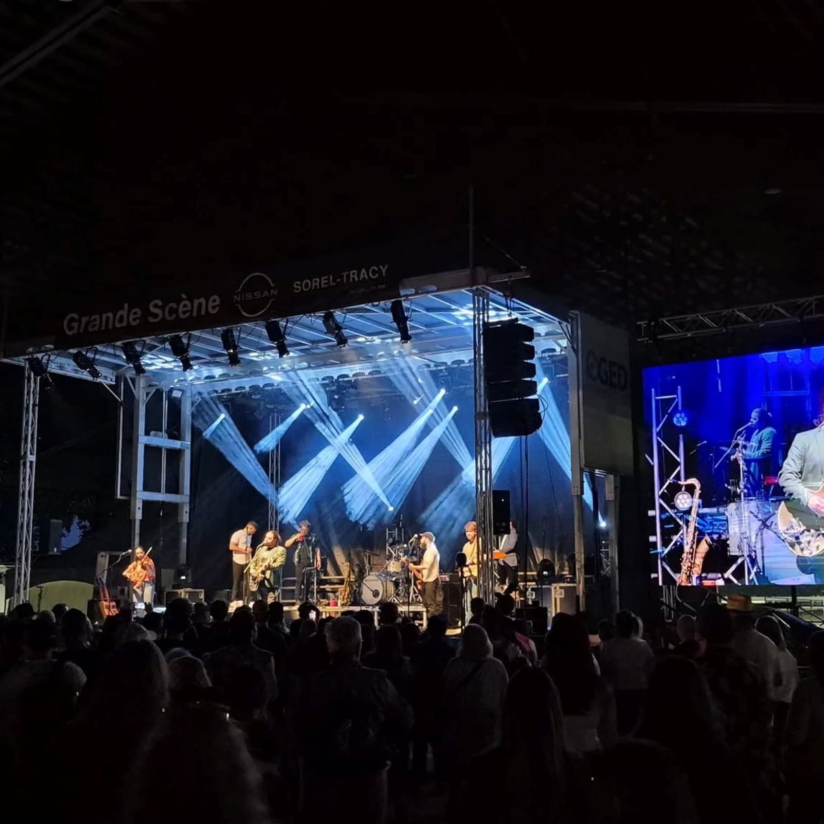 Spectacle à l'Expo agricole de Sorel-Tracy.