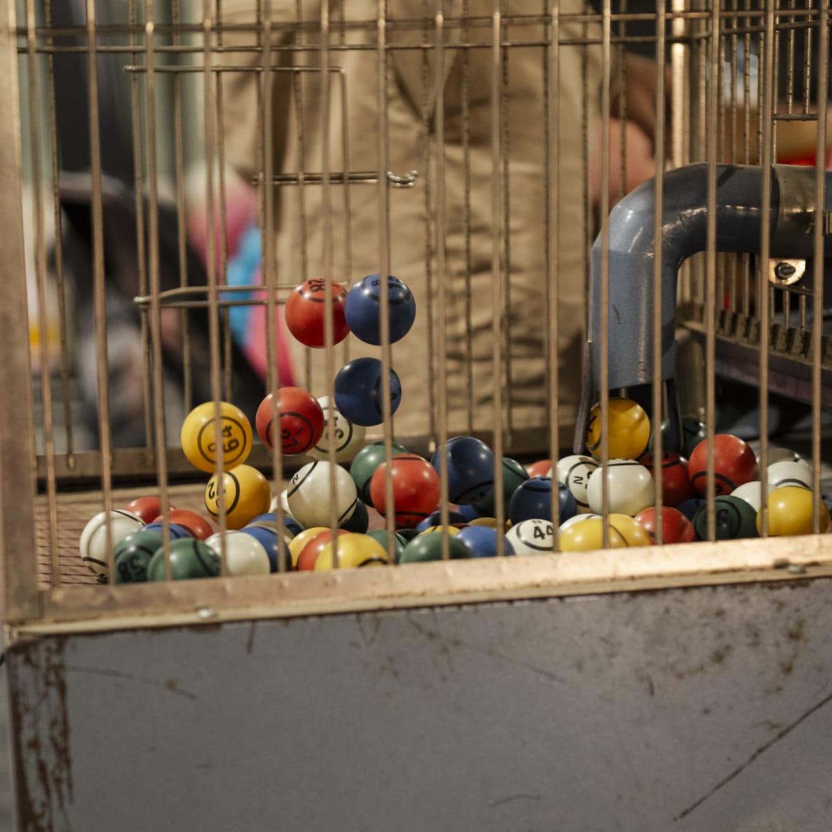 Bingo balls at the Exposition agricole de Beauce.