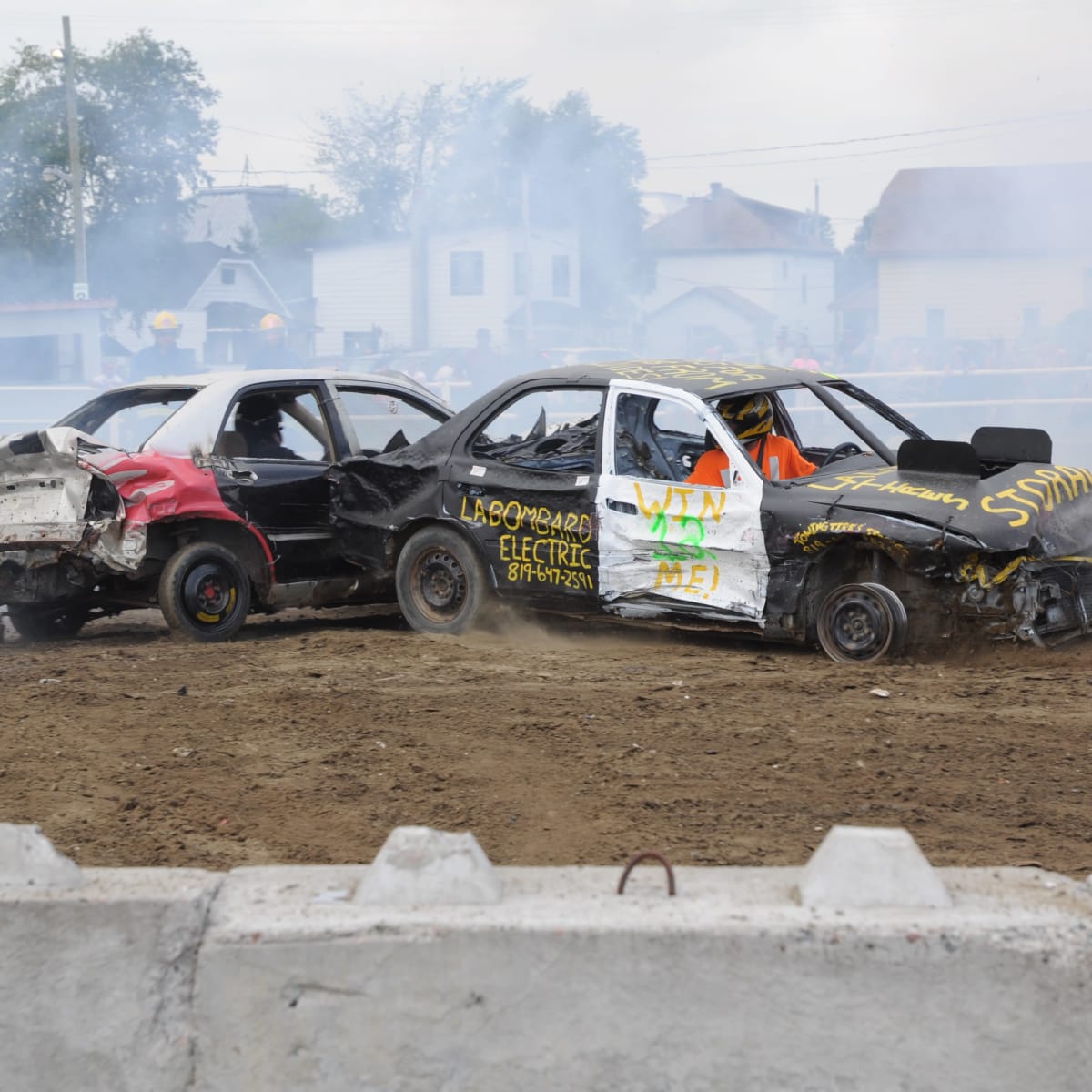 Demolition derby at Expo Shawville Fair.