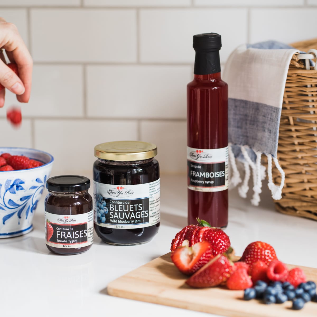 Strawberry products from Ferme Guy Rivest