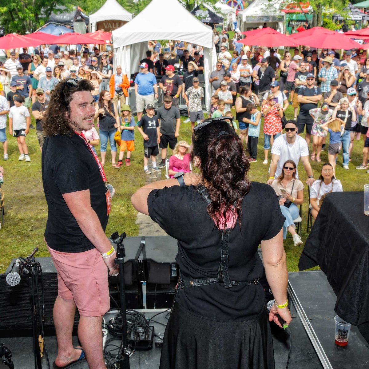 Crowd at the Festival Bières vins & terroir.