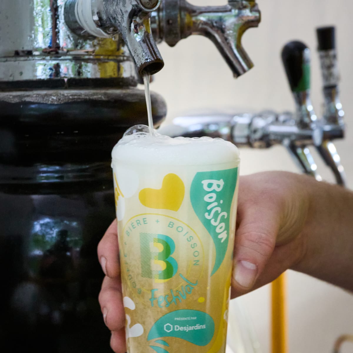 Official glass of the Festival Bouffe, Bière & Boisson.