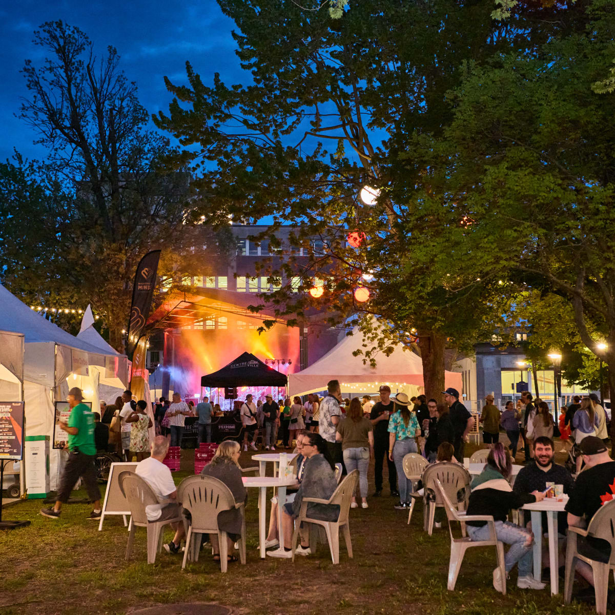 Patio at Festival Bouffe, Bière & Boisson.