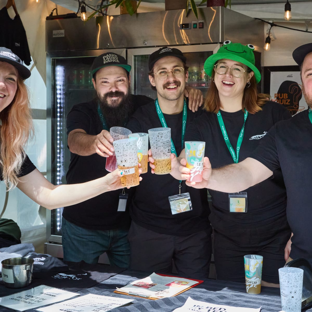 Employees at Festival Bouffe, Bière & Boisson.