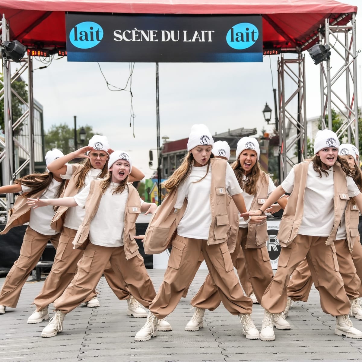 A dance group at the Festival Promutuel de la relève in Thetford Mines.
