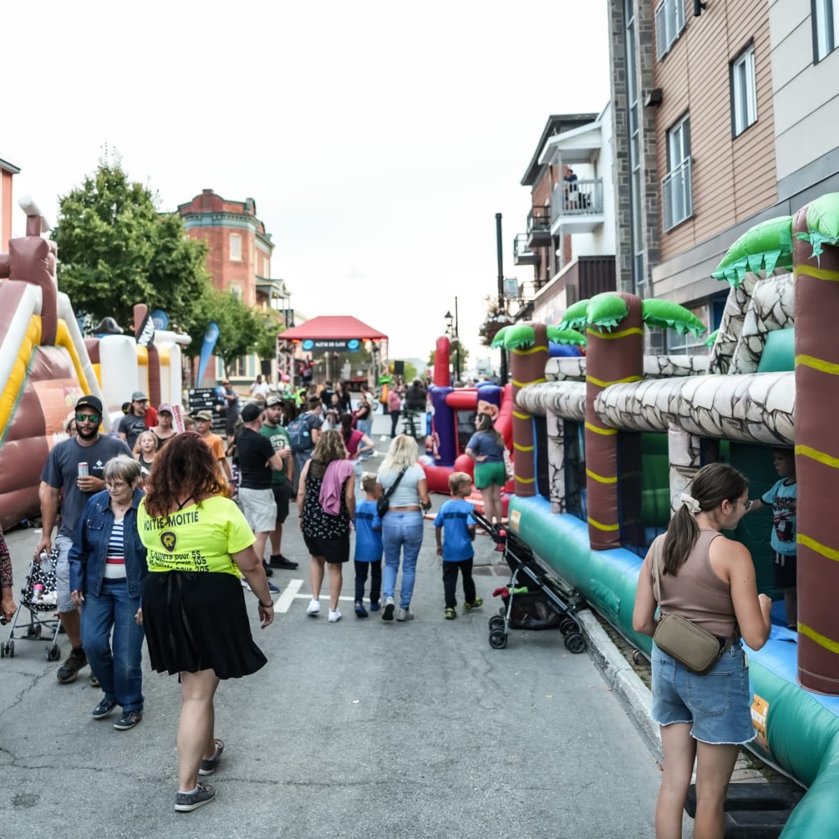 Family area at the Festival Promutuel de la relève in Thetford Mines.